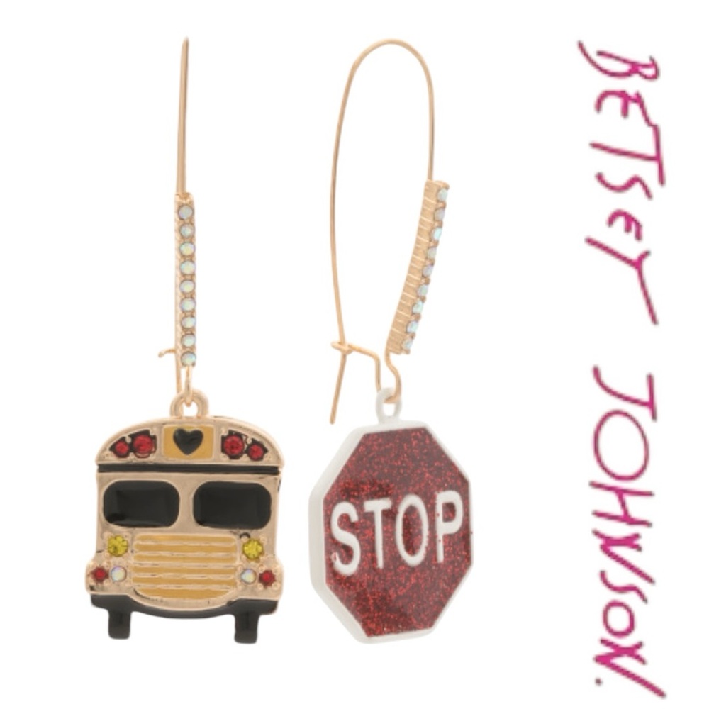 Betsey Johnson Bus Stop Earrings